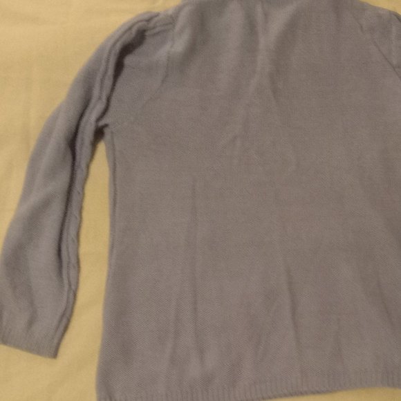 TRADITION Solid Collared Knit Sweater US 10-12 Size - Picture 7 of 9